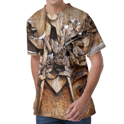 Freemasonry Emblem Print Men's Velvet T-Shirt