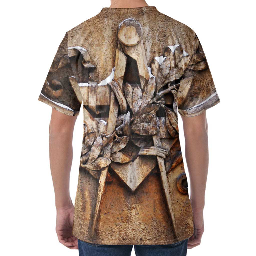 Freemasonry Emblem Print Men's Velvet T-Shirt
