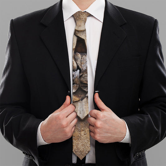 Freemasonry Emblem Print Necktie