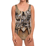 Freemasonry Emblem Print One Piece Swimsuit