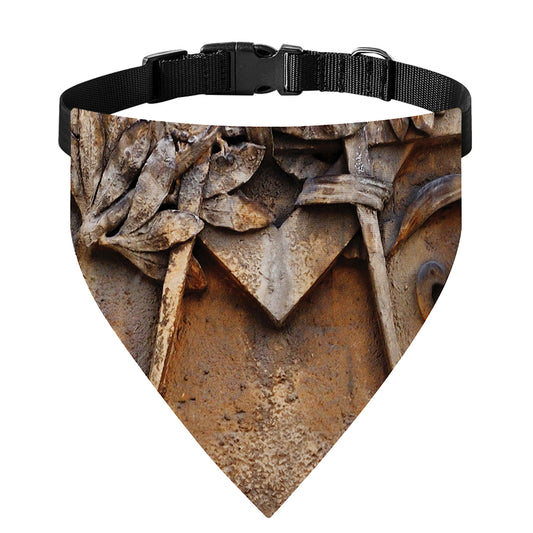 Freemasonry Emblem Print Over The Collar Dog Bandana