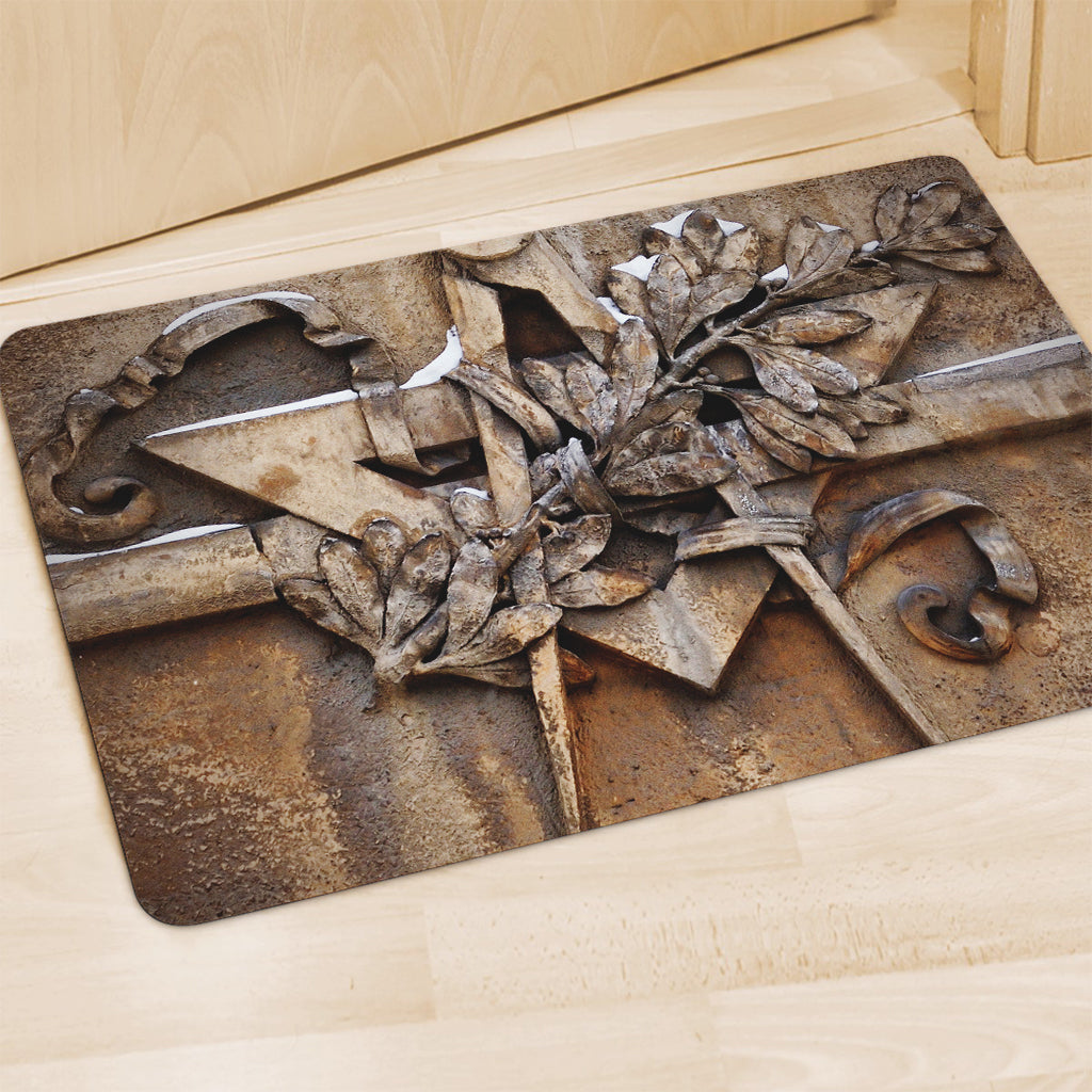 Freemasonry Emblem Print Polyester Doormat