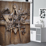 Freemasonry Emblem Print Premium Shower Curtain