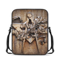 Freemasonry Emblem Print Rectangular Crossbody Bag