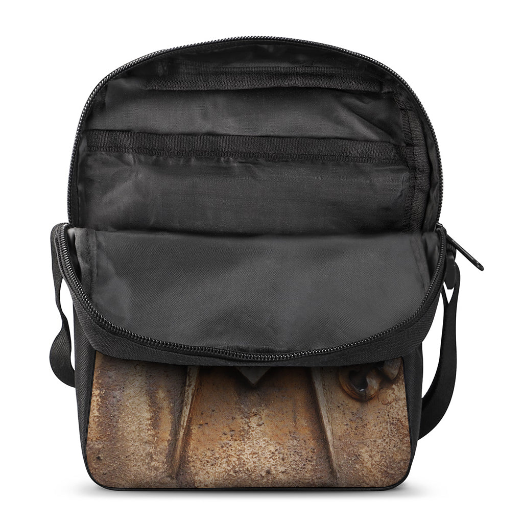 Freemasonry Emblem Print Rectangular Crossbody Bag