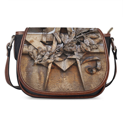 Freemasonry Emblem Print Saddle Bag