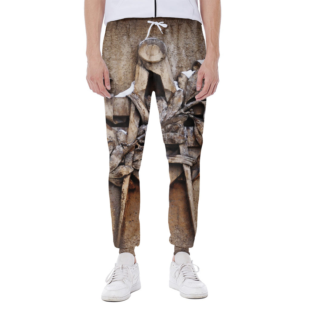 Freemasonry Emblem Print Scuba Joggers