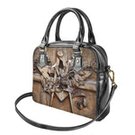 Freemasonry Emblem Print Shoulder Handbag