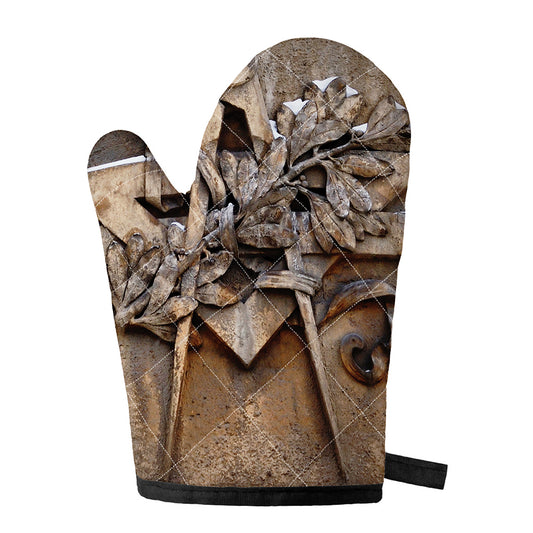 Freemasonry Emblem Print Single Oven Mitt