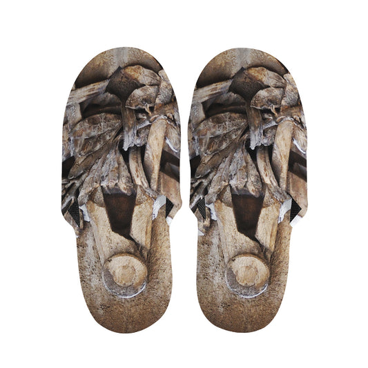 Freemasonry Emblem Print Slippers