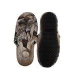 Freemasonry Emblem Print Slippers