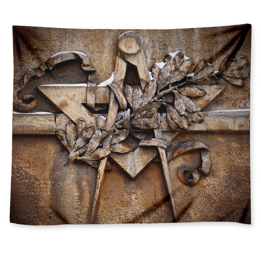 Freemasonry Emblem Print Tapestry