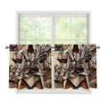 Freemasonry Emblem Print Tier Curtains