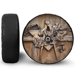Freemasonry Emblem Print Tire Cover With Camera Hole