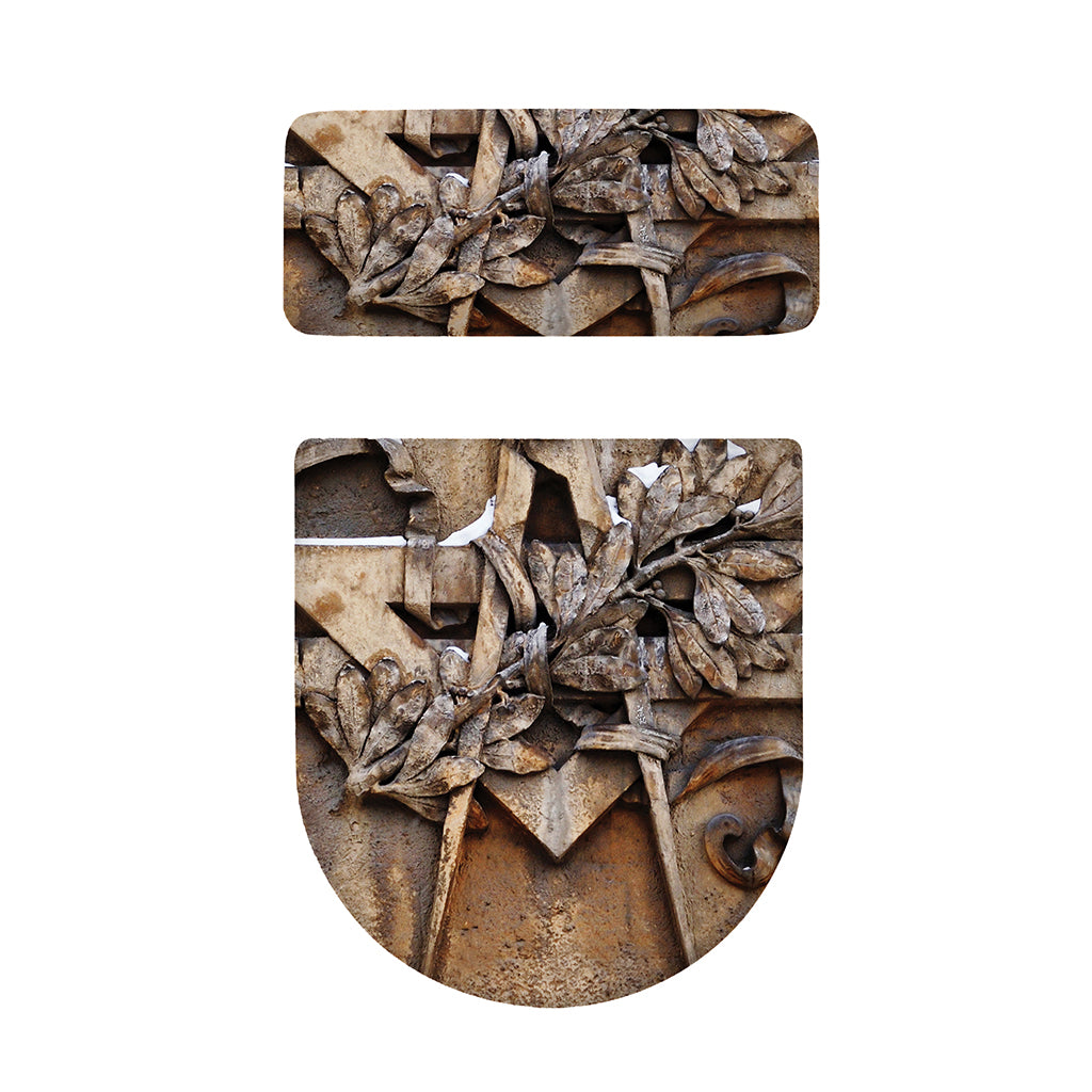 Freemasonry Emblem Print Toilet Lid And Tank Cover Set