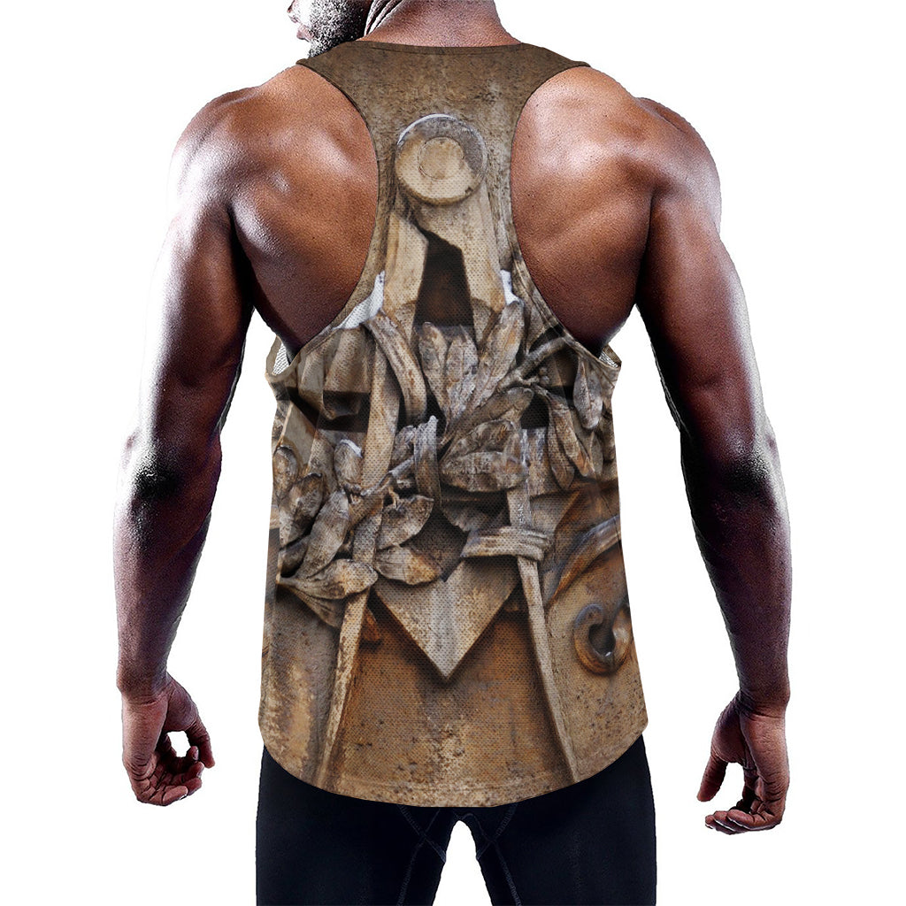 Freemasonry Emblem Print Training Tank Top