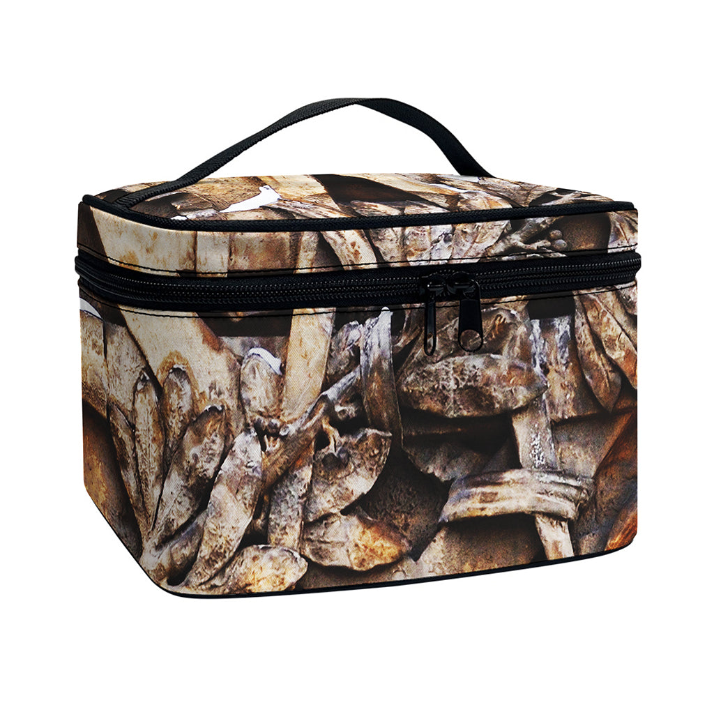 Freemasonry Emblem Print Travel Makeup Bag