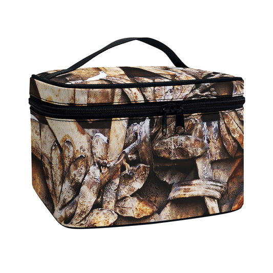 Freemasonry Emblem Print Travel Makeup Bag