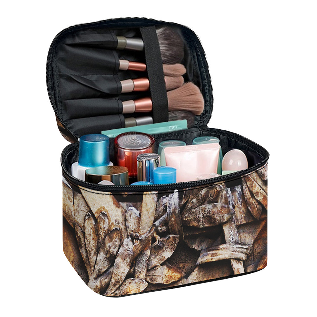 Freemasonry Emblem Print Travel Makeup Bag