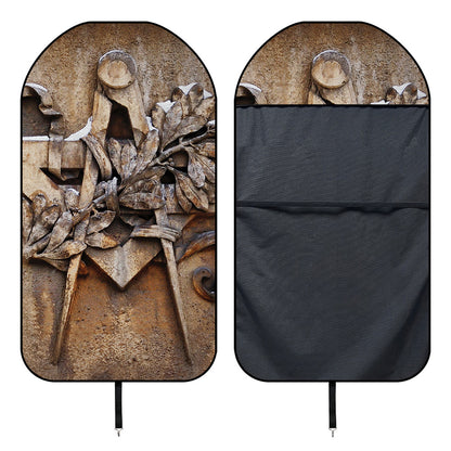 Freemasonry Emblem Print Waterproof Car Seat Cover