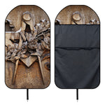 Freemasonry Emblem Print Waterproof Car Seat Cover