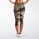 Freemasonry Emblem Print Women's Capri Leggings