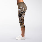 Freemasonry Emblem Print Women's Capri Leggings