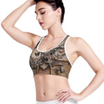 Freemasonry Emblem Print Women's Sports Bra