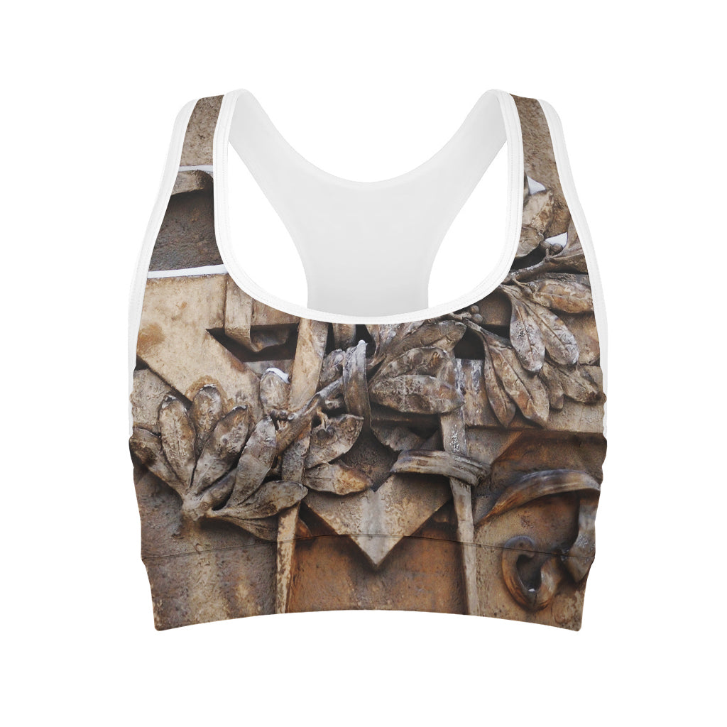 Freemasonry Emblem Print Women's Sports Bra