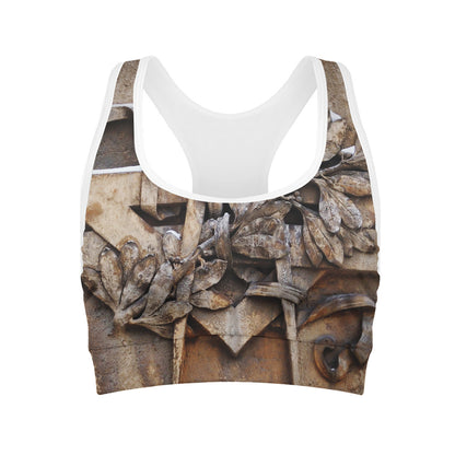 Freemasonry Emblem Print Women's Sports Bra