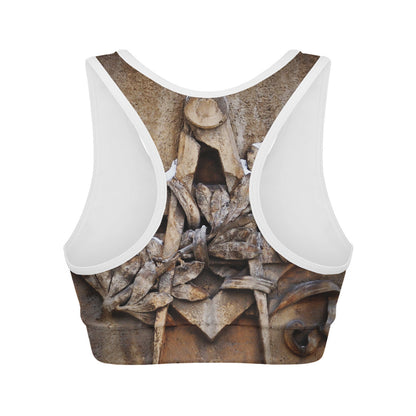 Freemasonry Emblem Print Women's Sports Bra