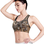 Freemasonry Emblem Print Women's Sports Bra