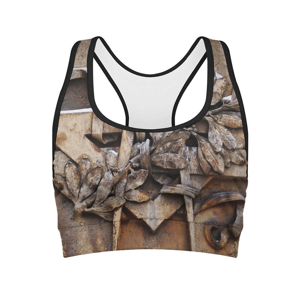 Freemasonry Emblem Print Women's Sports Bra