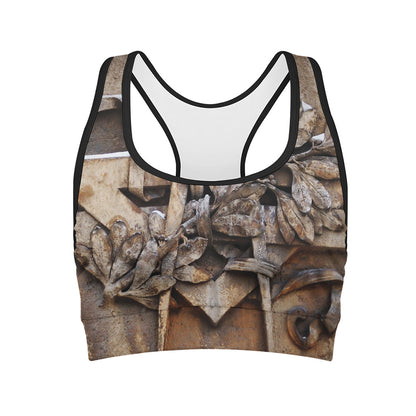 Freemasonry Emblem Print Women's Sports Bra