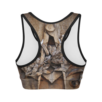 Freemasonry Emblem Print Women's Sports Bra