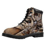 Freemasonry Emblem Print Work Boots