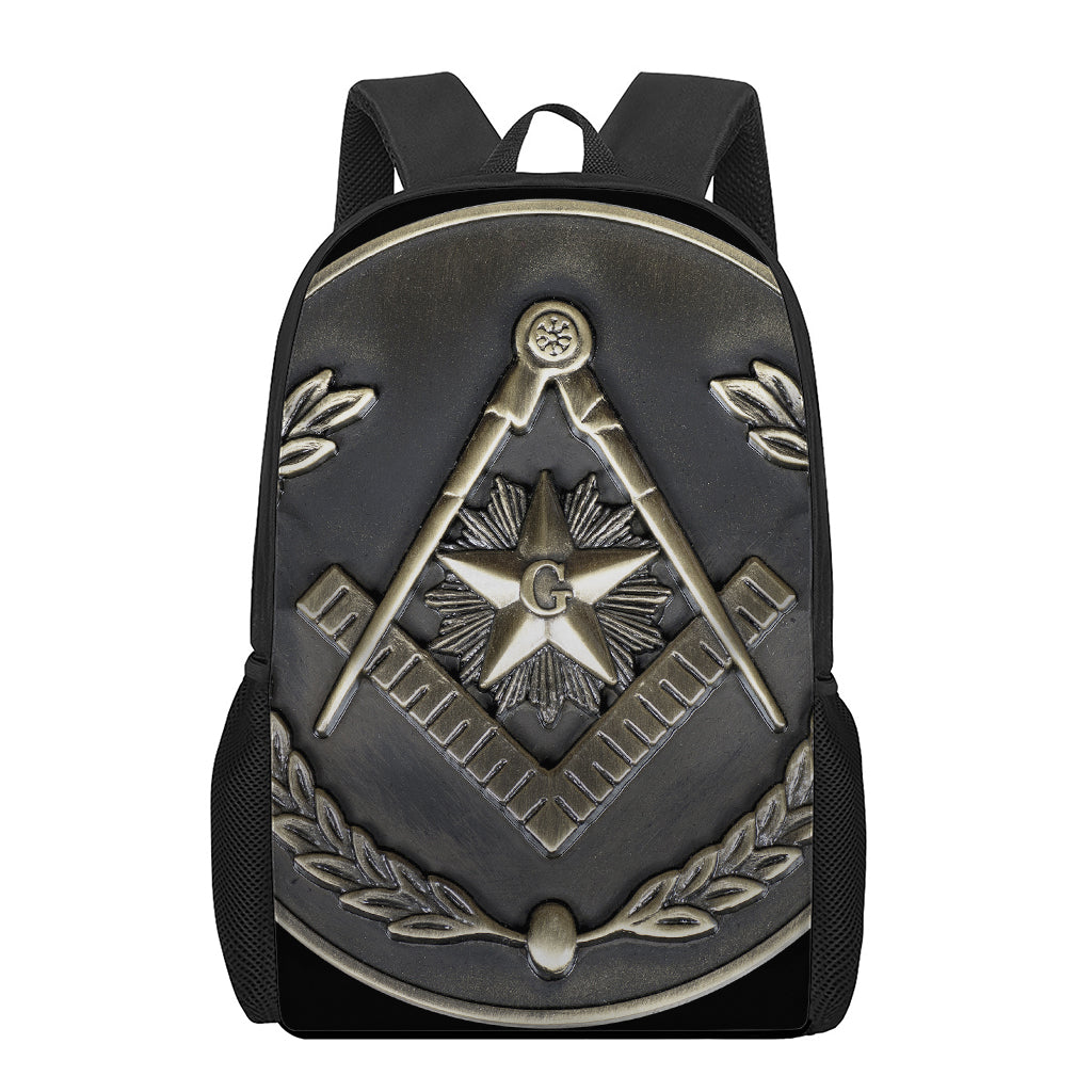 Freemasonry Medal Print 17 Inch Backpack