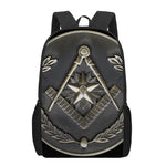 Freemasonry Medal Print 17 Inch Backpack
