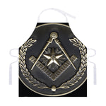 Freemasonry Medal Print Adjustable Apron