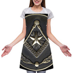 Freemasonry Medal Print Adjustable Apron