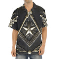 Freemasonry Medal Print Aloha Shirt