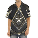 Freemasonry Medal Print Aloha Shirt