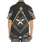 Freemasonry Medal Print Aloha Shirt