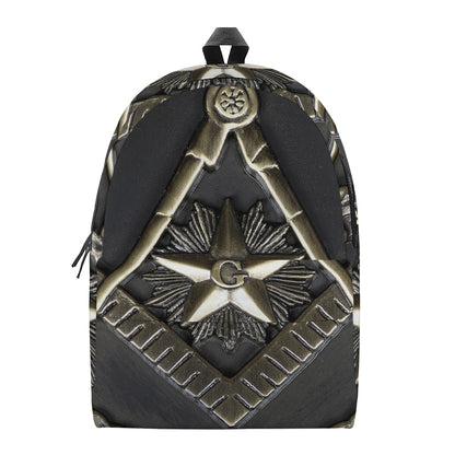 Freemasonry Medal Print Backpack