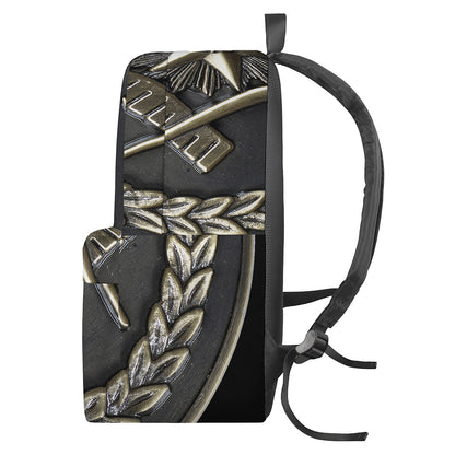 Freemasonry Medal Print Backpack