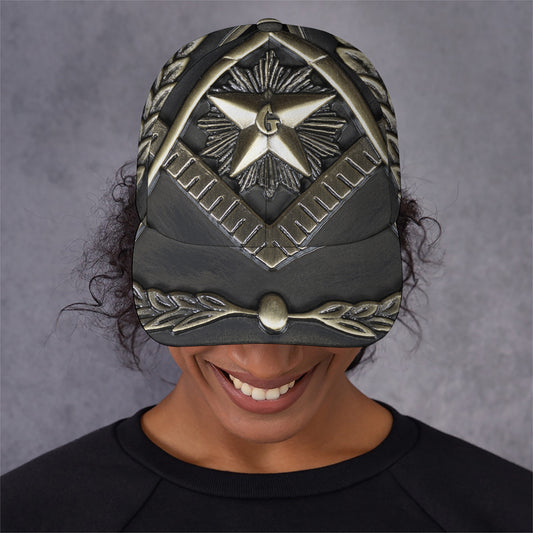 Freemasonry Medal Print Baseball Cap