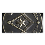 Freemasonry Medal Print Beach Towel