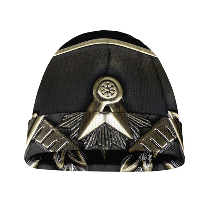 Freemasonry Medal Print Beanie