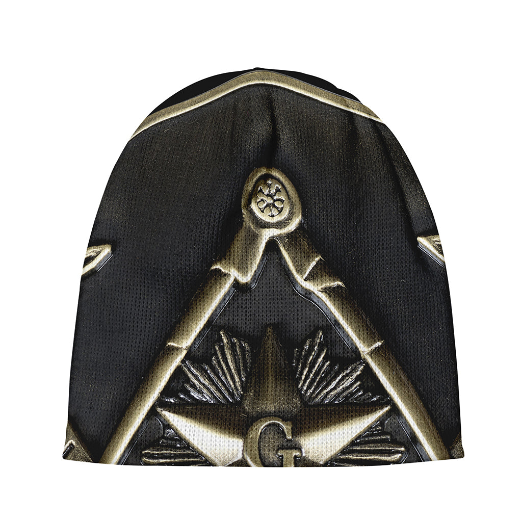 Freemasonry Medal Print Beanie