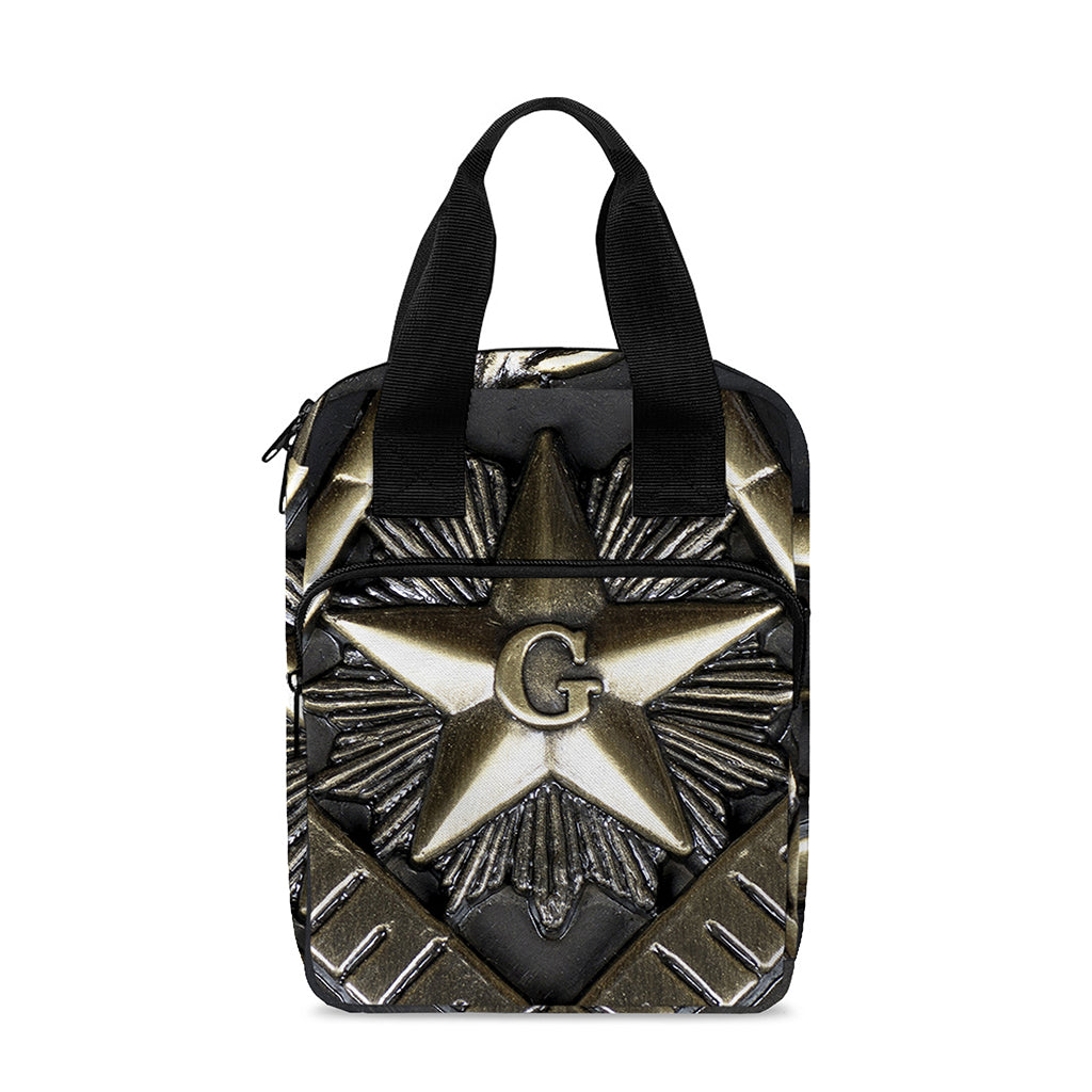 Freemasonry Medal Print Bible Tote Bag